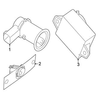 Nissan OE - Rear Bumper - Electrical Components
