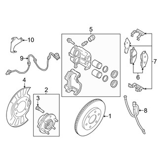 Nissan OE - Front Suspension - Brake Components (RWD)