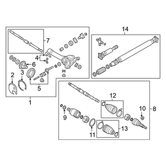 Nissan OE - Front Suspension - Carrier & Front Axles