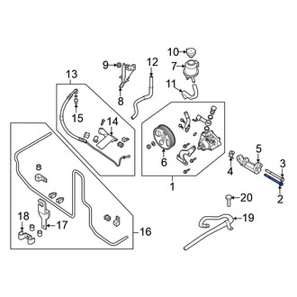 Nissan OE - Power Steering Pump Mounting Bolt