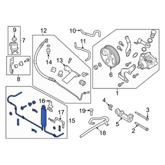 Nissan OE - Front Power Steering Cooler