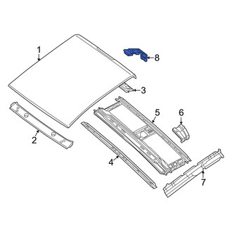 Nissan OE - Right Roof Molding