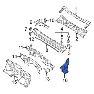Nissan OE - Left Cowl Side Panel