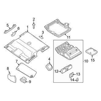Nissan OE - Cab - Interior Trim (Headliner & Components), (King Cab)