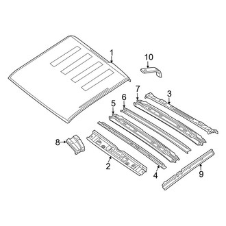 Nissan OE - Cab - Exterior Trim (W/O Sunroof), (PRO-4X / PRO-X / S / SV Crew Cab)