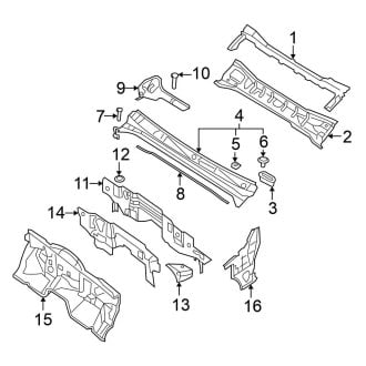 2023 Nissan Frontier Cowl Panels & Parts - Vent Grills | CARiD