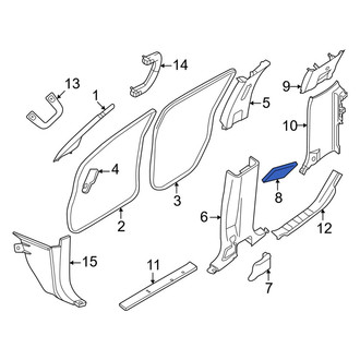 Nissan OE - Body B-Pillar Trim Panel Cap