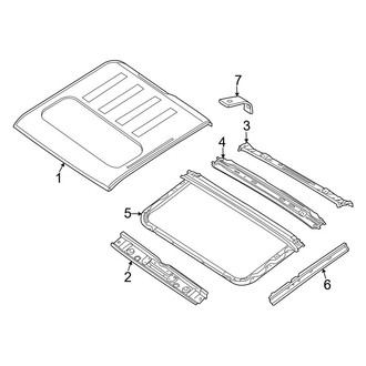 Nissan OE - Cab - Exterior Trim (With Sunroof), (PRO-4X / PRO-X / SV Crew Cab)
