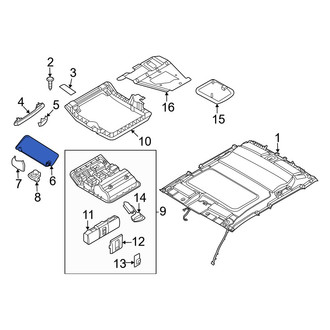 Nissan OE - Left Sun Visor