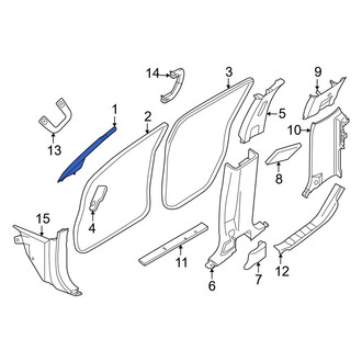 Nissan OE - Left Body A-Pillar Trim Panel