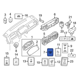 Nissan OE - Cargo Area Light Switch