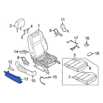 Nissan OE - Front Right Outer Seat Track Cover