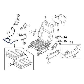 Nissan OE - Front Left Power Seat Wiring Harness