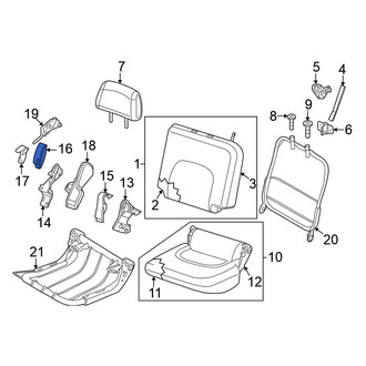 Nissan OE - Rear Left Outer Seat Back Recliner Adjustment Mechanism Cover