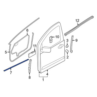 Nissan OE - Front Outer Door Outer Panel Seal