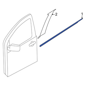 Nissan OE - Front Left Door Belt Molding