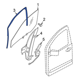Nissan OE - Front Left Window Channel