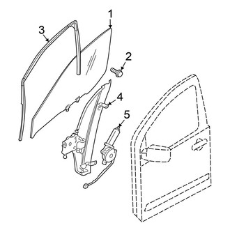 Nissan OE - Front Door - Glass & Hardware