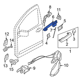 Nissan OE - Front Left Exterior Door Handle Base