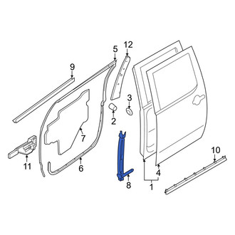Nissan OE - Front Left Rearward Window Regulator Guide