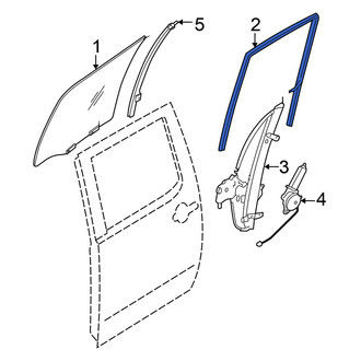 Nissan OE - Front Right Window Channel