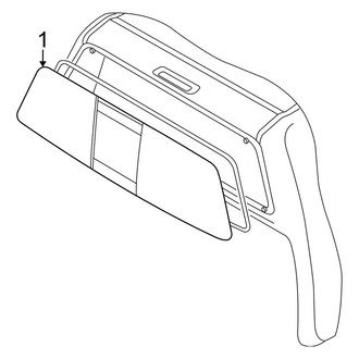 Nissan OE - Back Glass - Glass & Hardware (Sliding Glass), (PRO-X / SV)