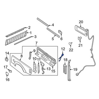 Nissan OE - Right Truck Bed Panel Brace