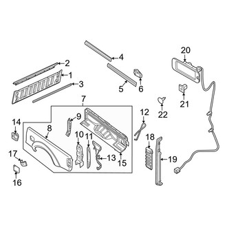 Nissan OE - Pick Up Box - Front & Side Panels (6' Box), (SV)