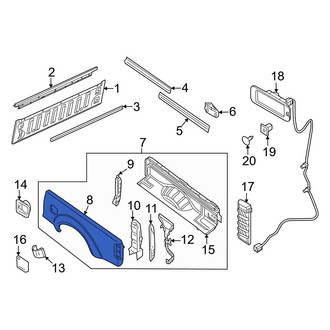 Nissan OE - Rear Left Outer Truck Bed Panel