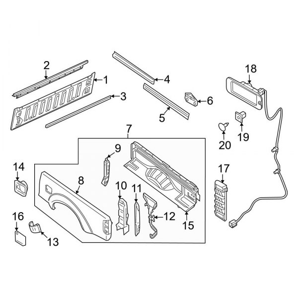 Pick Up Box - Front & Side Panels