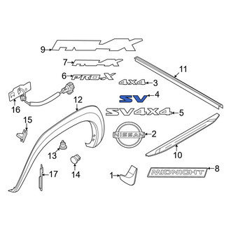 Nissan OE - Rear Tailgate Emblem