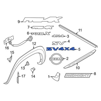 Nissan OE - Rear Tailgate Emblem