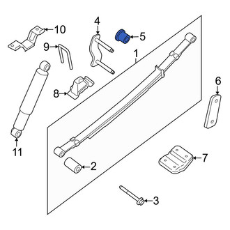 Nissan OE - Leaf Spring Shackle Bushing