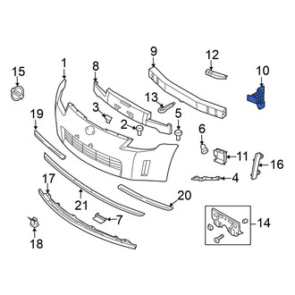 Nissan OE - Front Right Bumper Cover Stay