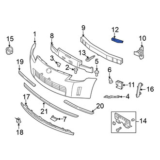 Nissan OE - Front Upper Bumper Impact Bar Brace