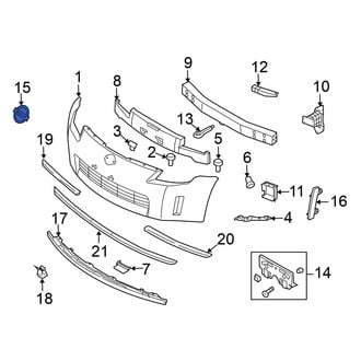 Nissan OE - Front Bumper Cover Emblem