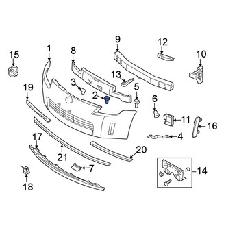 Nissan OE - Roof Panel Reveal Molding Clip