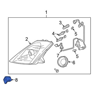 Nissan OE - Left Headlight Bracket