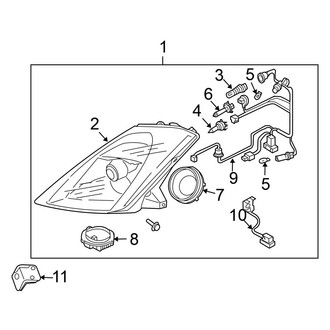 Nissan OE - Front Lamps - Headlamp Components (Xenon Type)