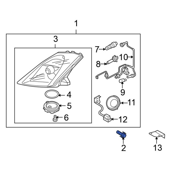 Headlight Mounting Bolt