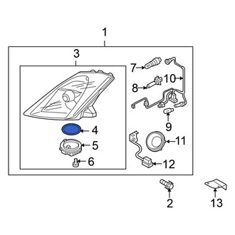 Nissan OE - Headlight Control Module Gasket