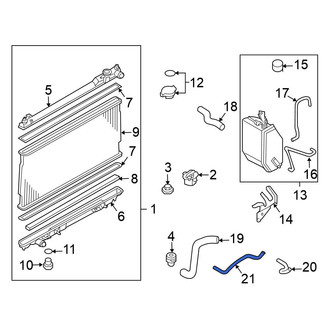 Nissan OE - Left Automatic Transmission Oil Cooler Hose