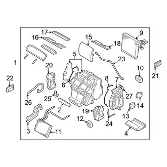 Nissan OE - Air Conditioner & Heater - Evaporator & Heater Components