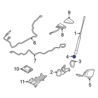 Nissan OE - Radio Antenna Base Nut
