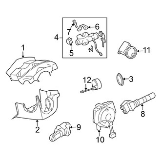 Nissan OE - Steering Column - Shroud, Switches & Levers
