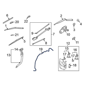 Nissan OE - Front Windshield Washer Hose