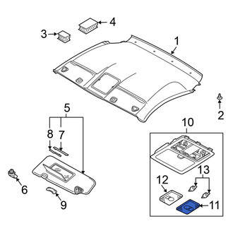 Nissan OE - Right Map Light Lens