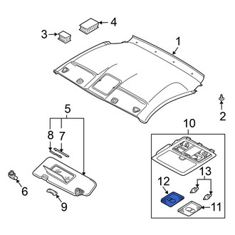 Nissan OE - Left Map Light Lens
