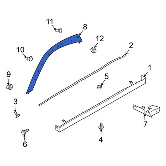 Nissan OE - Left Roof Panel Reveal Molding