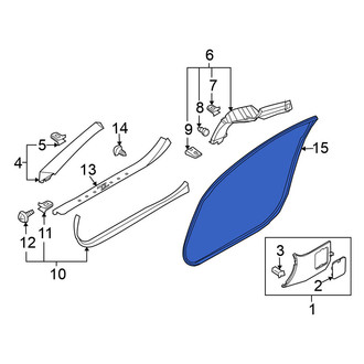 Nissan OE - Left Door Opening Trim